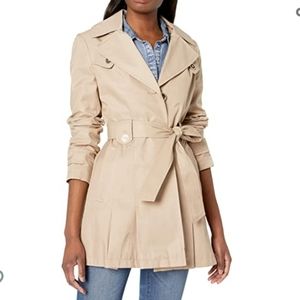 Via Spiga beige water resistant trench coat